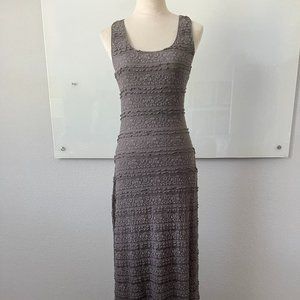 Max Studio Olive Grey Maxi Dress - size S